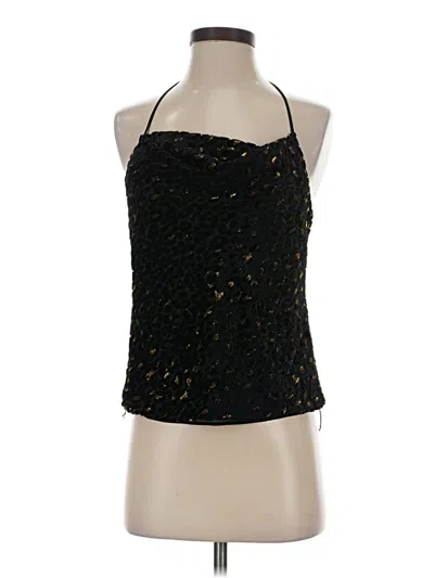 Pre-owned Intermix Sleeveless Blouse In Black
