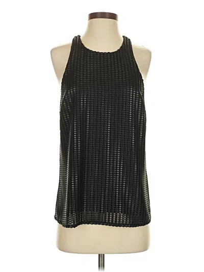 Pre-owned Intermix Sleeveless Blouse In Black
