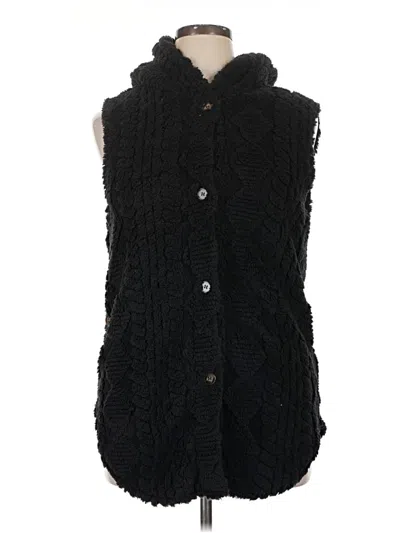 Pre-owned Intermix Sleeveless Blouse In Black