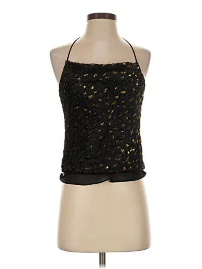 Pre-owned Intermix Sleeveless Blouse In Black