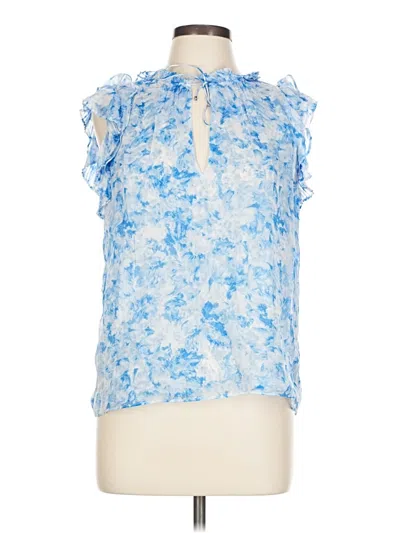 Pre-owned Intermix Sleeveless Blouse In Blue