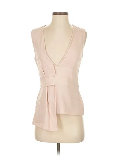 Pre-owned Intermix Sleeveless Blouse In Brown