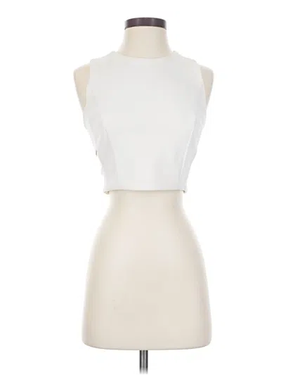 Pre-owned Intermix Sleeveless Blouse In Ivory