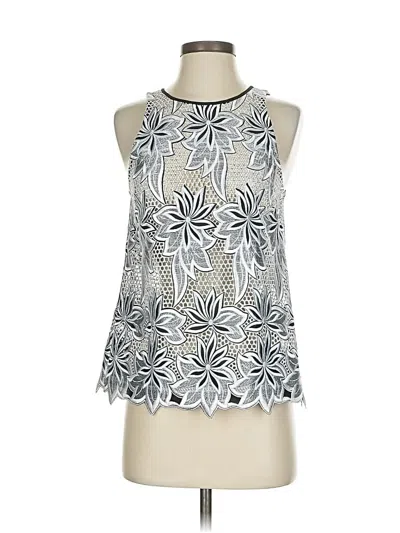 Pre-owned Intermix Sleeveless Blouse In Silver
