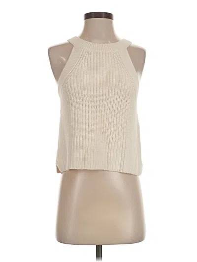 Pre-owned Intermix Sleeveless Top Ivory Halter Neckline Tops