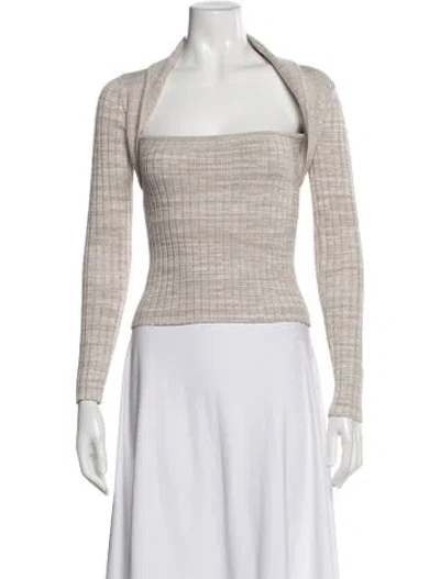 Pre-owned Intermix Square Neckline Sweater
