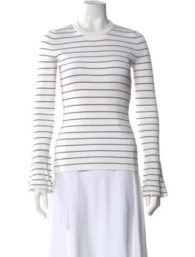 Pre-owned Intermix Striped Crew Neck Sweater In Multi