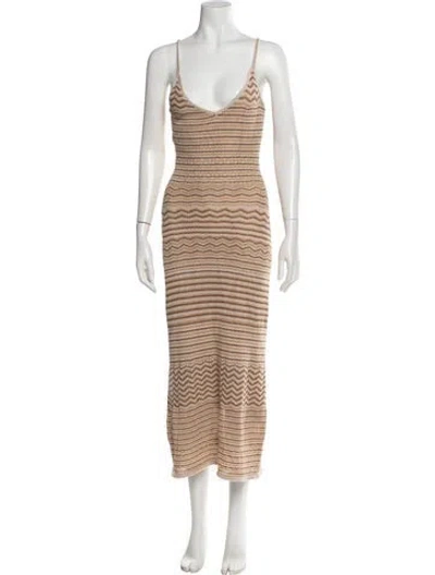 Pre-owned Intermix Striped Long Dress