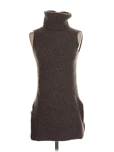 Pre-owned Intermix Sweater Vest In Brown