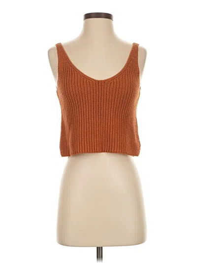 Pre-owned Intermix Sweater Vest In Orange