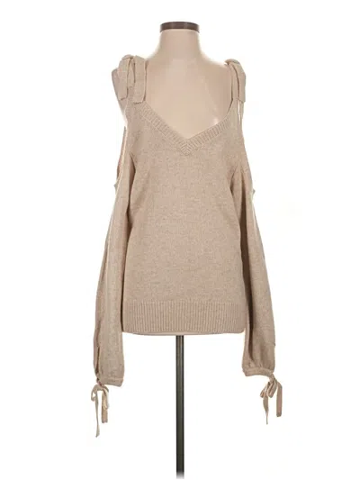 Pre-owned Intermix Sweater Vest In Tan