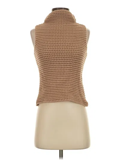 Pre-owned Intermix Sweater Vest In Tan