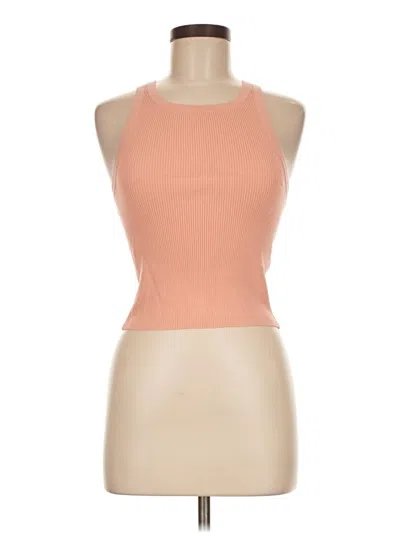 Pre-owned Intermix Tank Top Pink Halter Neckline Tops