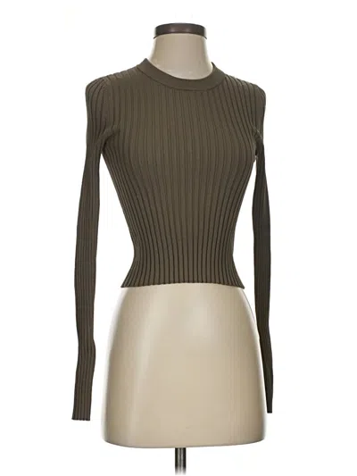 Pre-owned Intermix Turtleneck Sweater In Brown