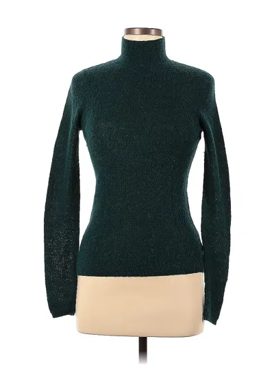 Pre-owned Intermix Turtleneck Sweater In Green