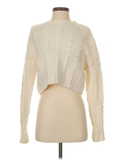 Pre-owned Intermix Turtleneck Sweater In Ivory