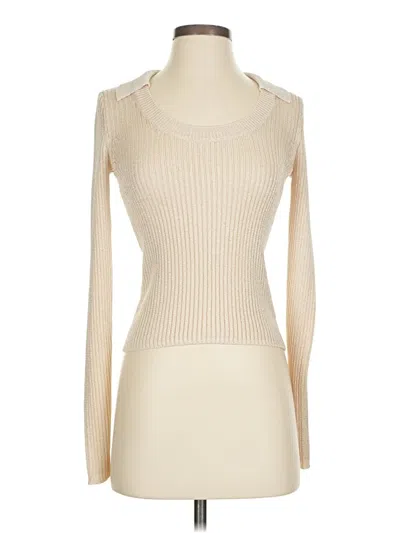 Pre-owned Intermix Turtleneck Sweater In Ivory
