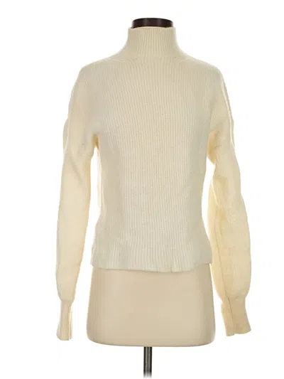 Pre-owned Intermix Turtleneck Sweater In Ivory