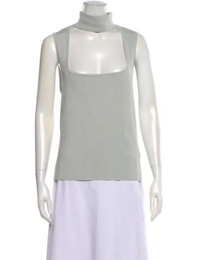 Pre-owned Intermix Turtleneck Sweater In Neutral