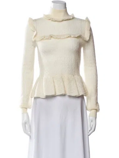 Pre-owned Intermix Turtleneck Sweater In Neutral