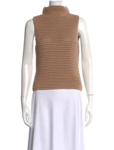 Pre-owned Intermix Turtleneck Sweater In Neutral