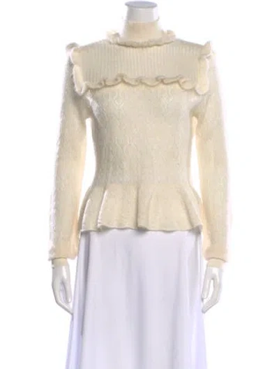 Pre-owned Intermix Turtleneck Sweater In Neutrals