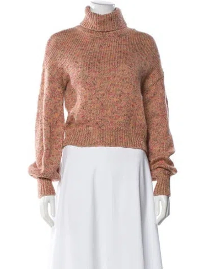 Pre-owned Intermix Turtleneck Sweater In Orange