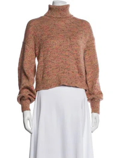 Pre-owned Intermix Turtleneck Sweater In Orange
