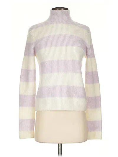 Pre-owned Intermix Turtleneck Sweater In Purple