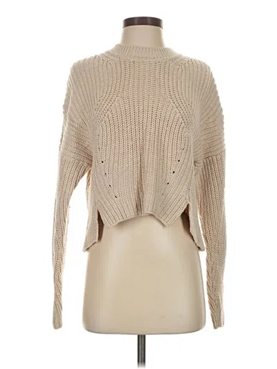 Pre-owned Intermix Turtleneck Sweater In Tan