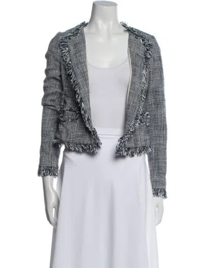 Pre-owned Intermix Tweed Pattern Jacket In Multi