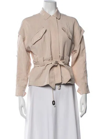 Pre-owned Intermix Utility Jacket In Neutrals