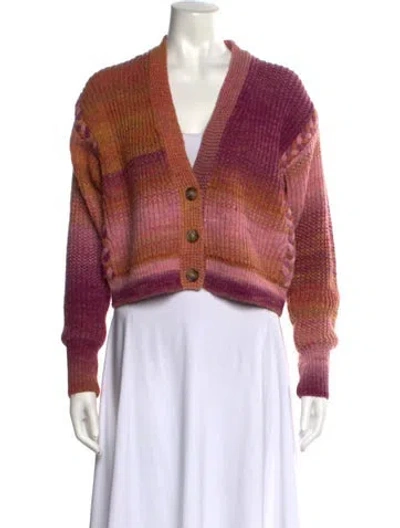 Pre-owned Intermix V-neck Sweater In Multi