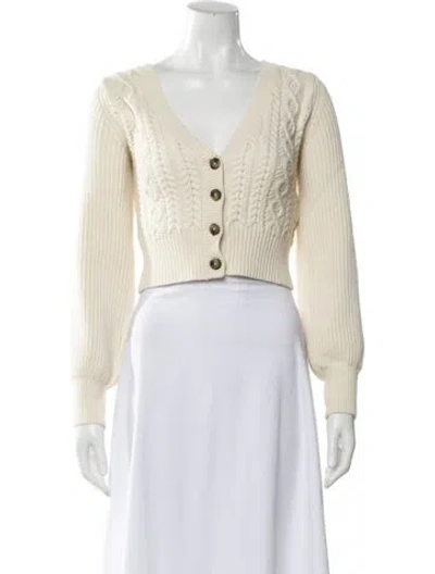 Pre-owned Intermix V-neck Sweater In Neutral