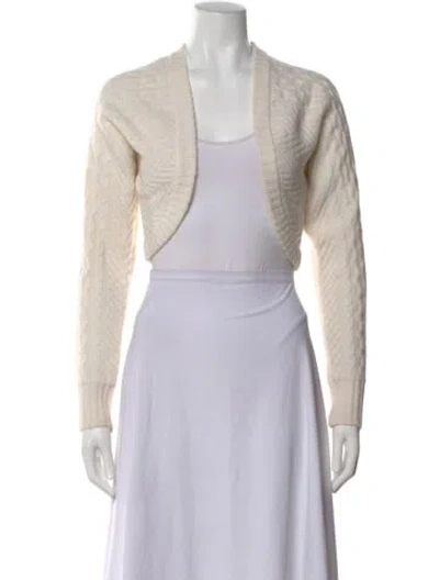 Pre-owned Intermix V-neck Sweater In Neutral