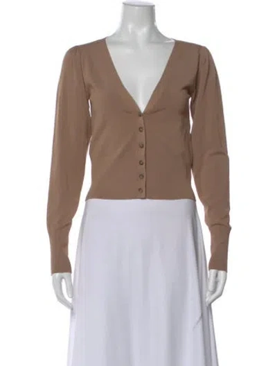 Pre-owned Intermix V-neck Sweater In Neutral