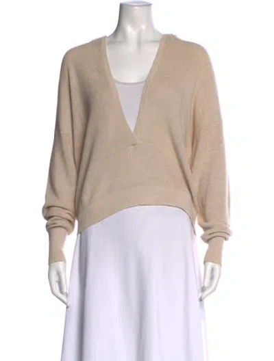 Pre-owned Intermix V-neck Sweater In Neutral