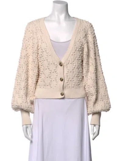 Pre-owned Intermix V-neck Sweater In Neutral