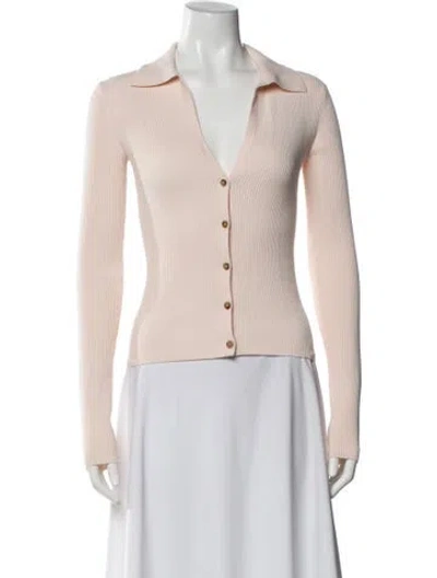 Pre-owned Intermix V-neck Sweater In Pink