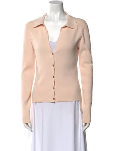 Pre-owned Intermix V-neck Sweater In Pink