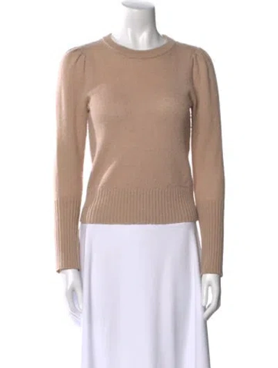 Pre-owned Intermix Wool Crew Neck Sweater In Brown