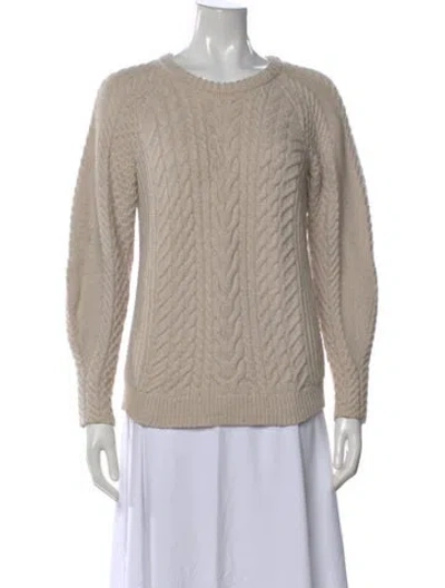 Pre-owned Intermix Wool Crew Neck Sweater In Neutral