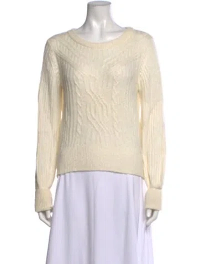 Pre-owned Intermix Wool Crew Neck Sweater In Neutral