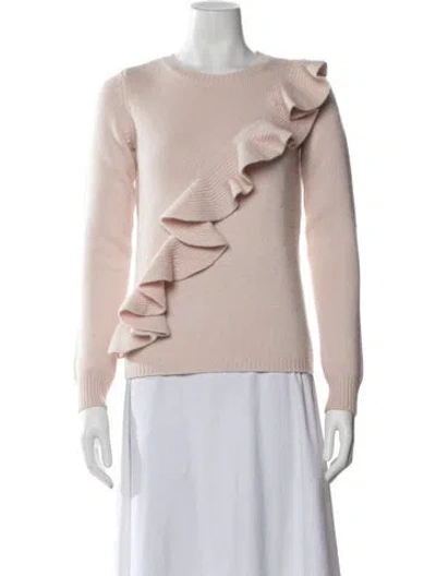 Pre-owned Intermix Wool Crew Neck Sweater In Pink