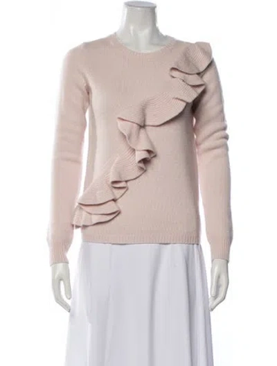 Pre-owned Intermix Wool Crew Neck Sweater In Pink