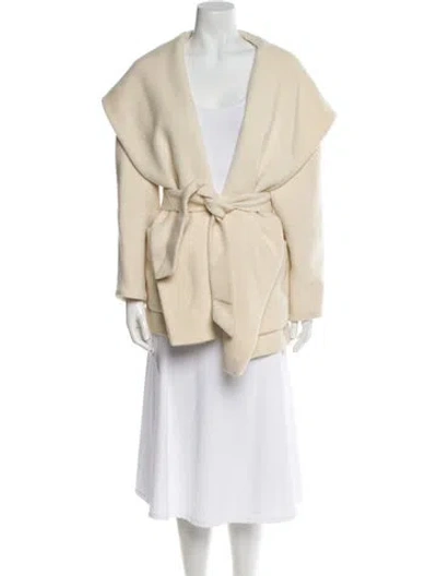 Pre-owned Intermix Wool In Neutral