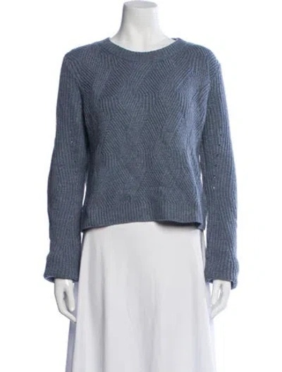 Pre-owned Intermix Wool Patterned Sweater In Neutral