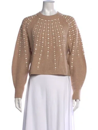 Pre-owned Intermix Wool Patterned Sweater In Neutrals