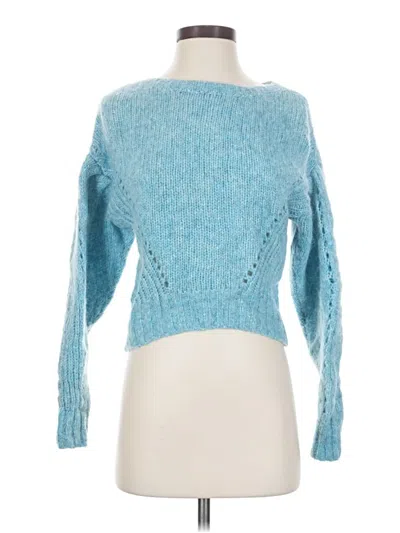 Pre-owned Intermix Wool Pullover Sweater In Blue