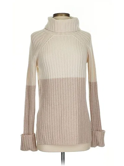 Pre-owned Intermix Wool Pullover Sweater In Brown